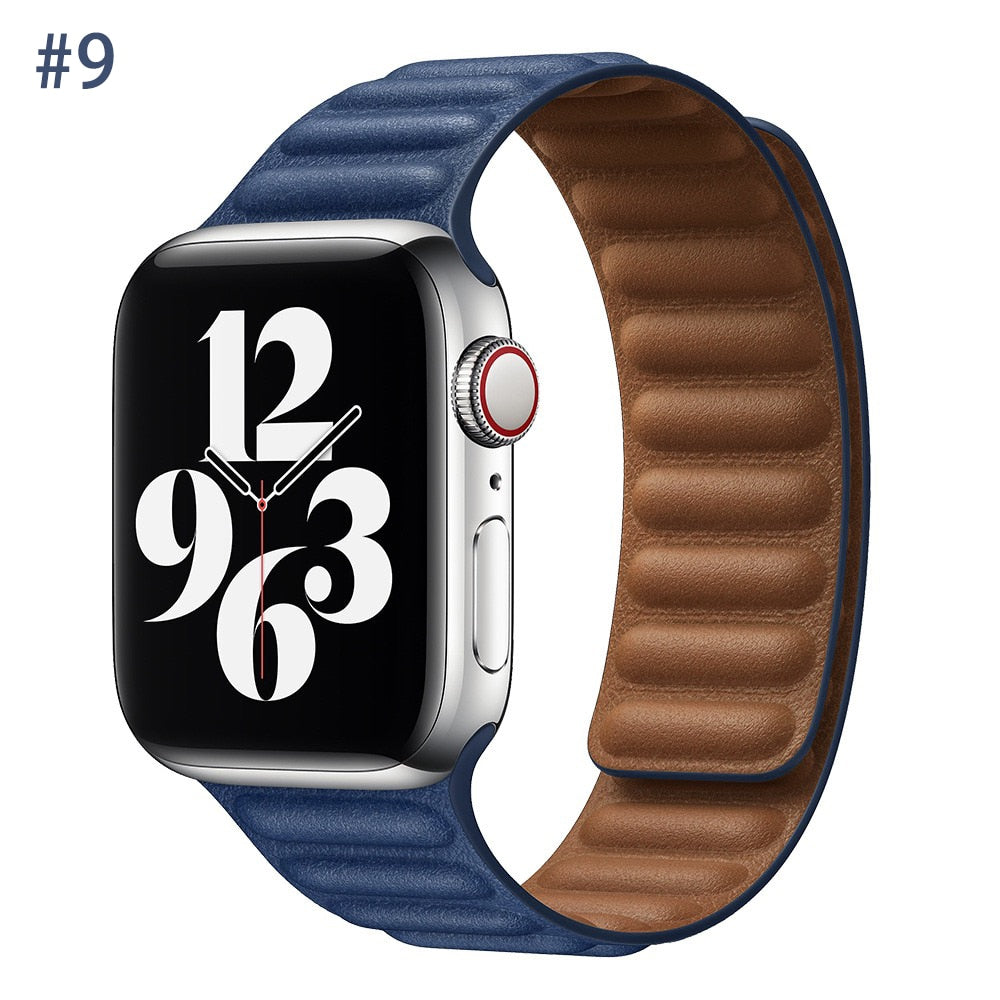 Leather Strap for Apple watch Ultra band