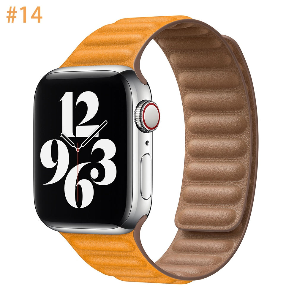 Leather Strap for Apple watch Ultra band