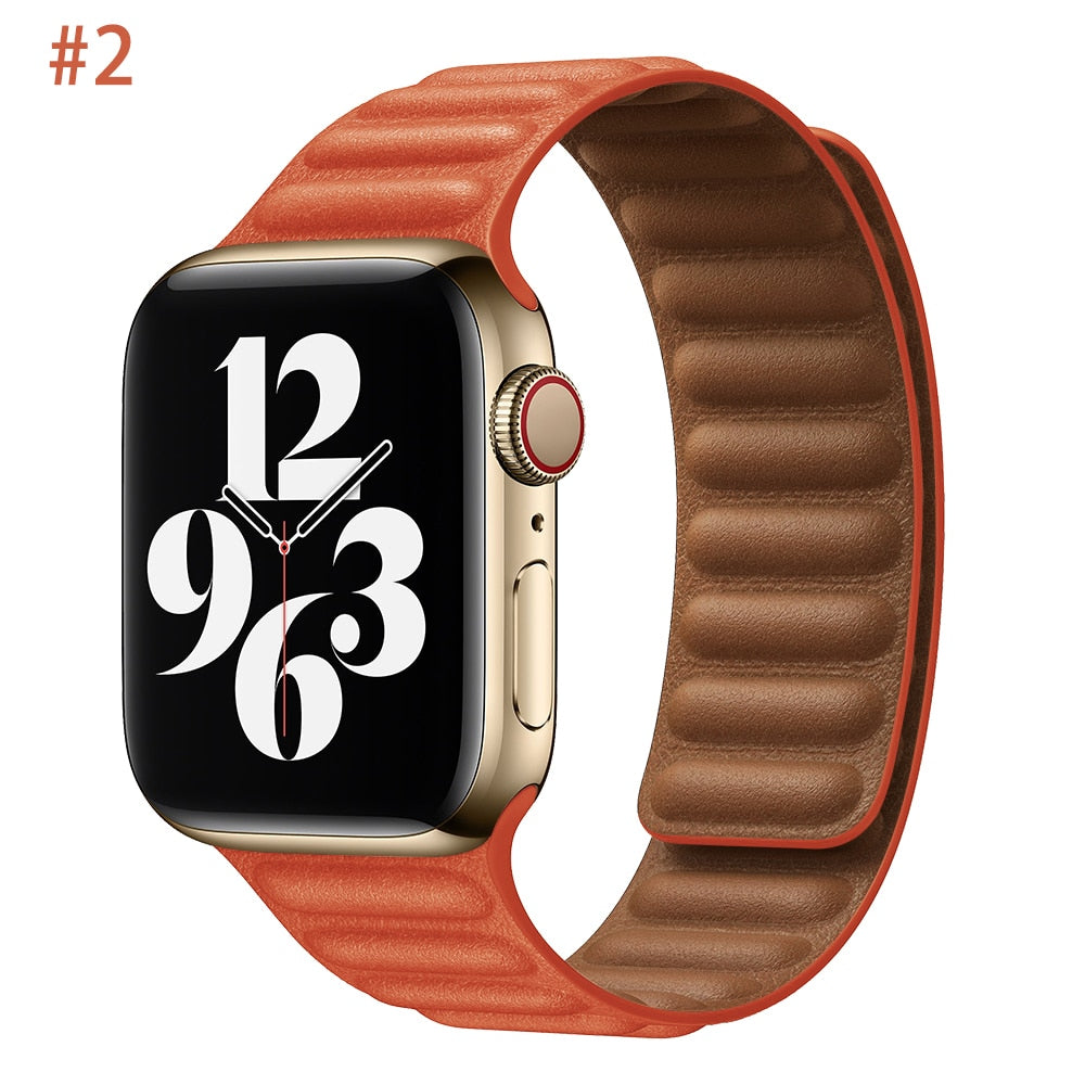 Leather Strap for Apple watch Ultra band