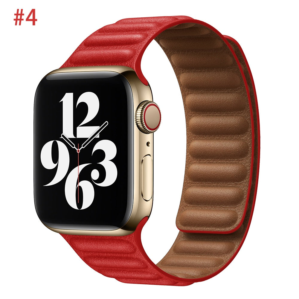 Leather Strap for Apple watch Ultra band