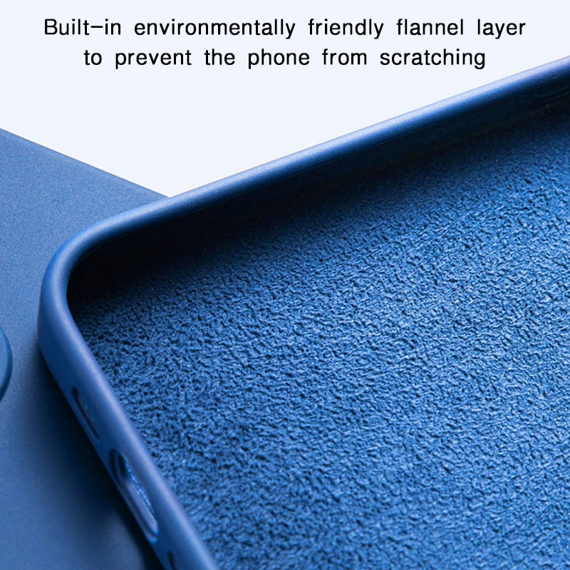 Square Liquid Silicone Cases for Samsung Galaxy