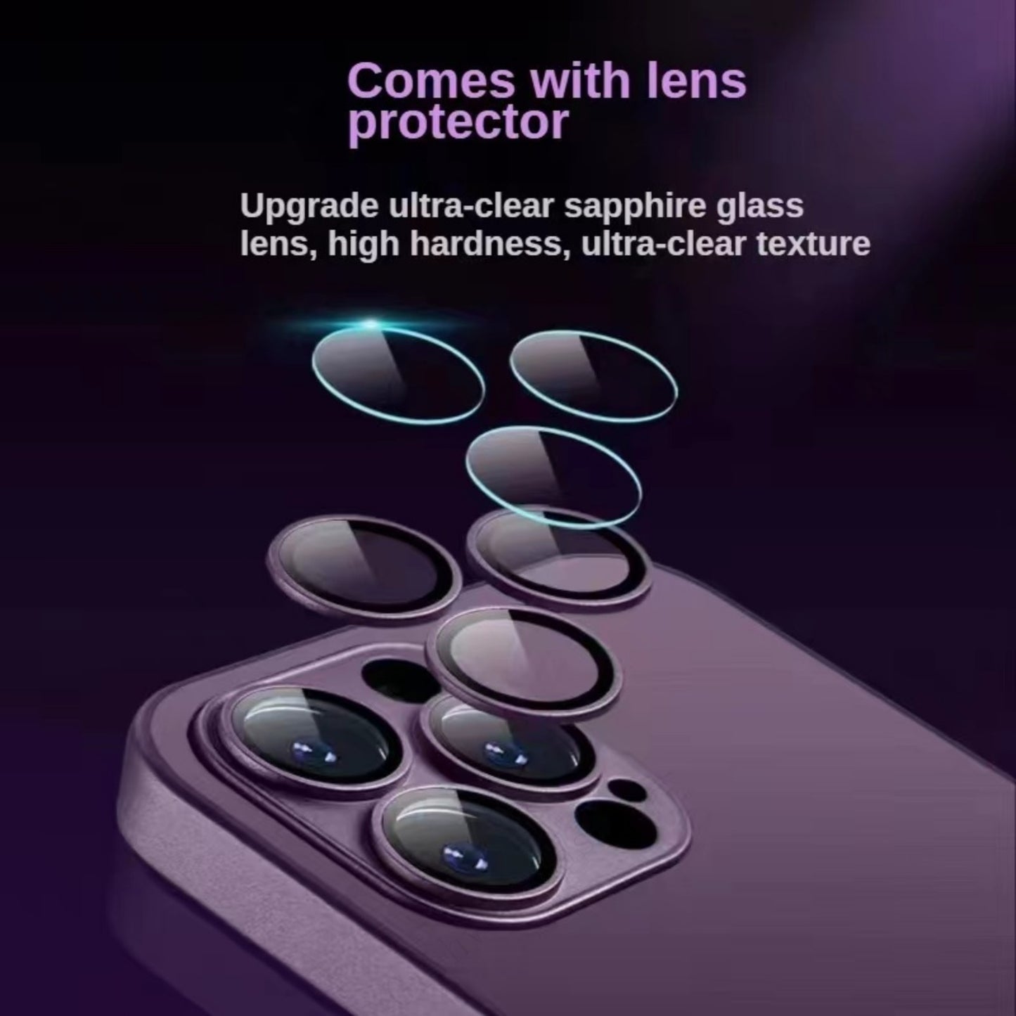 Silicone Matter Glass Magnetic Phone Case For iPhone