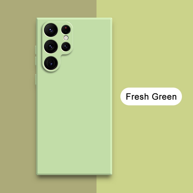 Square Liquid Silicone Cases for Samsung Galaxy