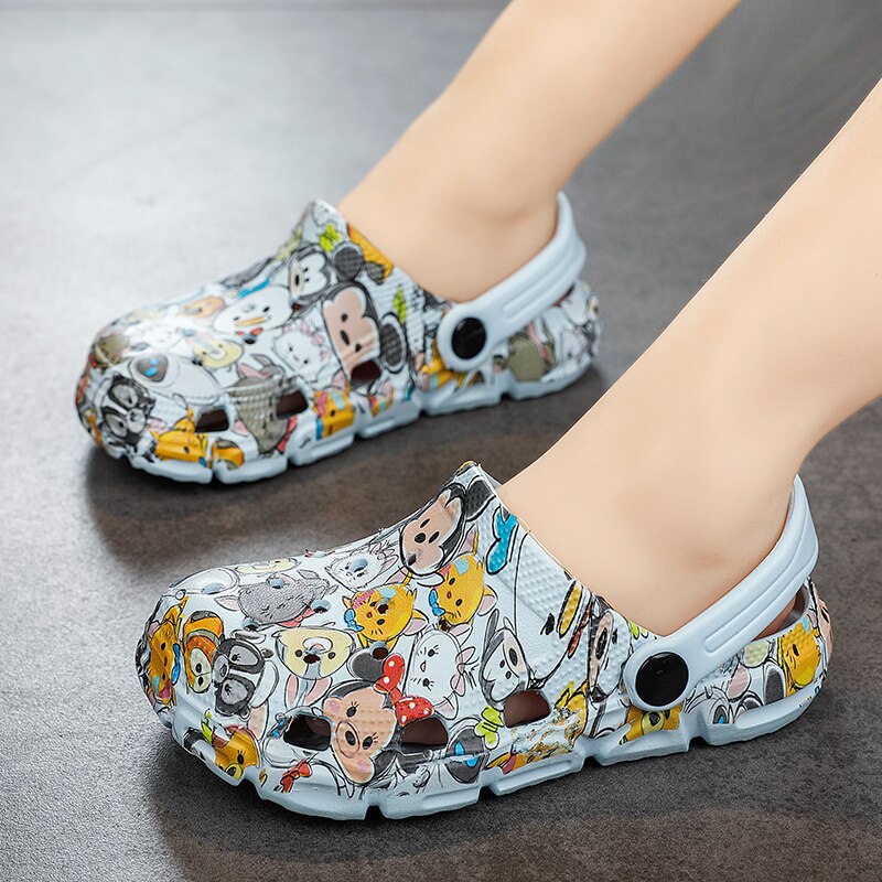 Children New Cute Cartoons Kids Mules Clogs Summer Croc