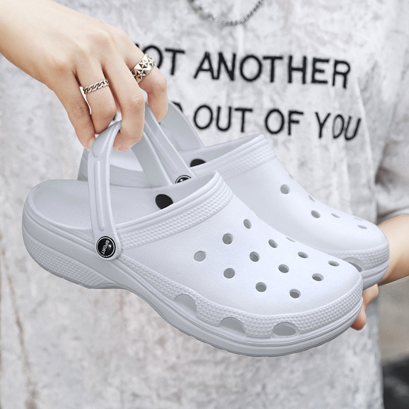 MHYTY Croc new sandals men's oversized beach shoes