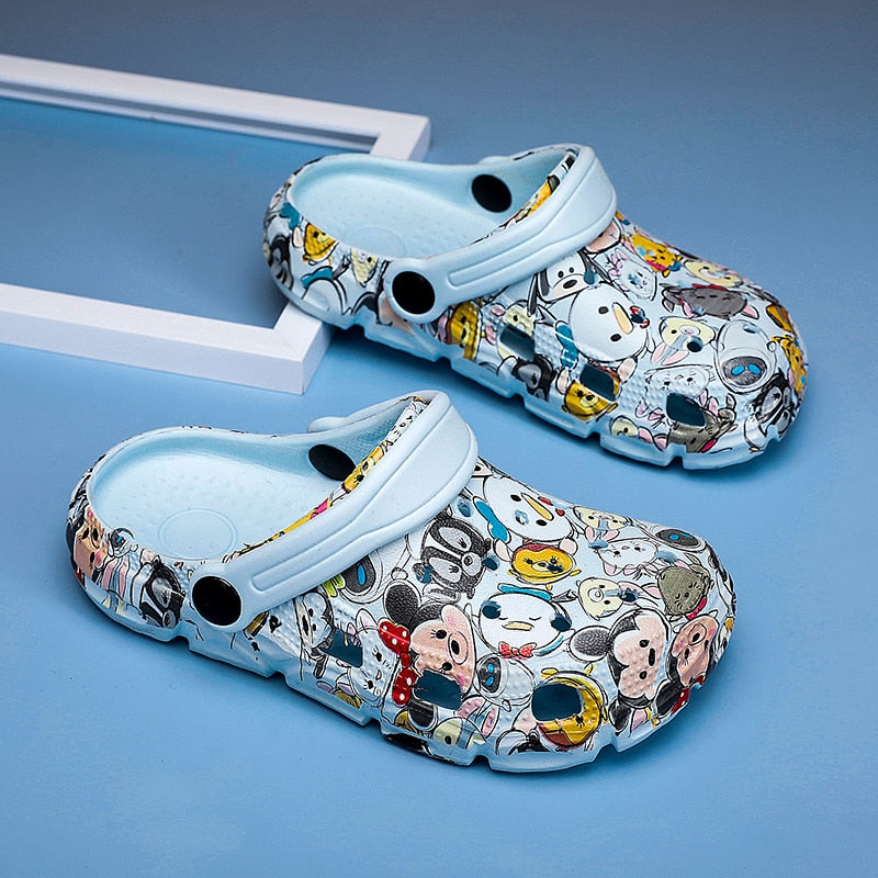 Children New Cute Cartoons Kids Mules Clogs Summer Croc