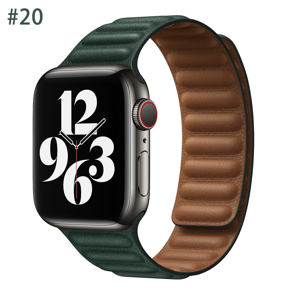 Leather Strap for Apple watch Ultra band
