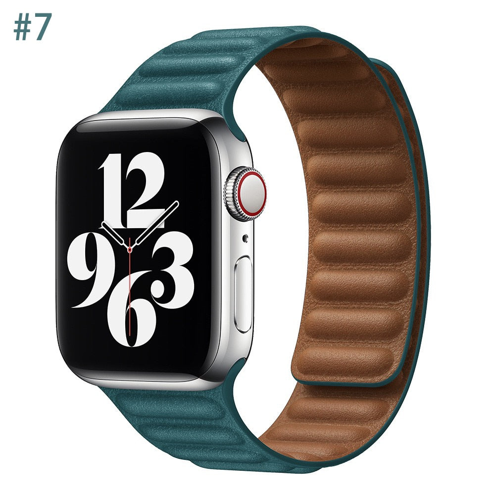 Leather Strap for Apple watch Ultra band