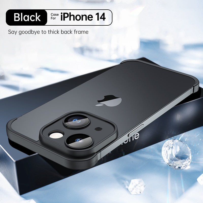 Luxury With Lens Protector Corner Pad Soft Silicone Case For iPhone