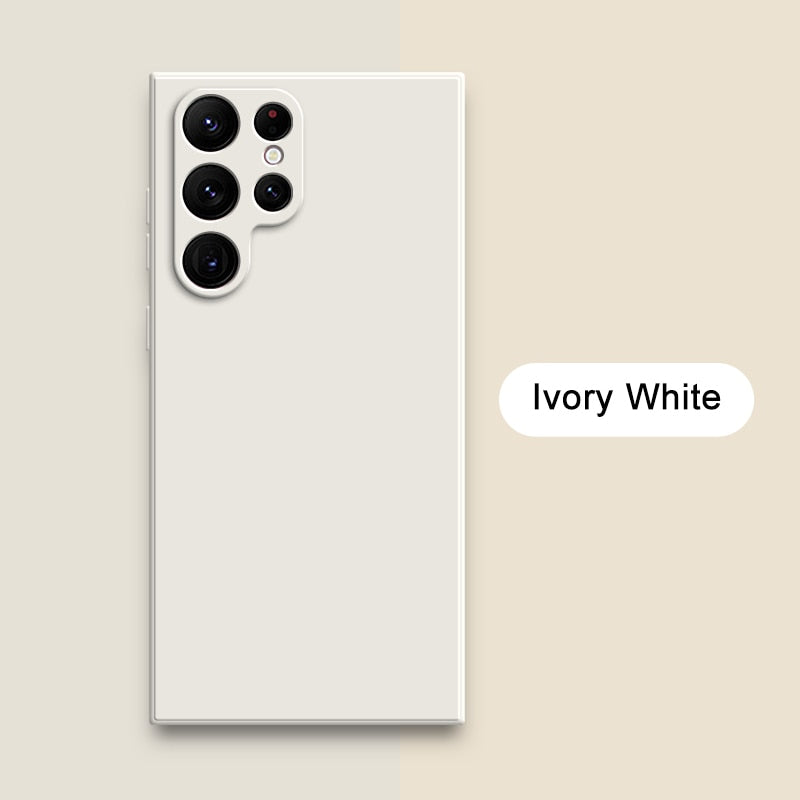 Square Liquid Silicone Cases for Samsung Galaxy