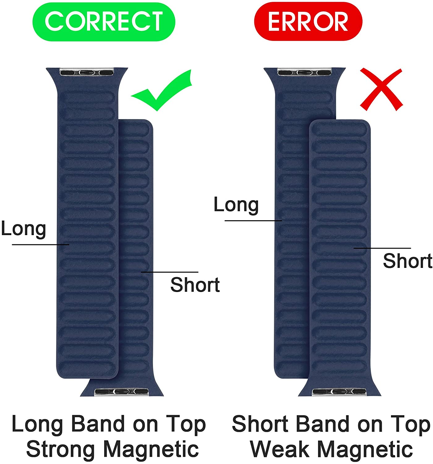 Leather Strap for Apple watch Ultra band