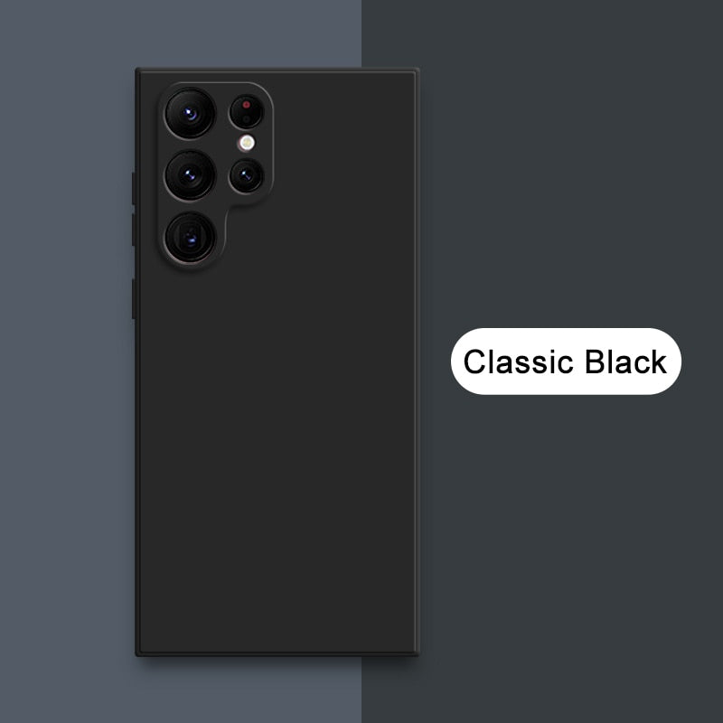 Square Liquid Silicone Cases for Samsung Galaxy