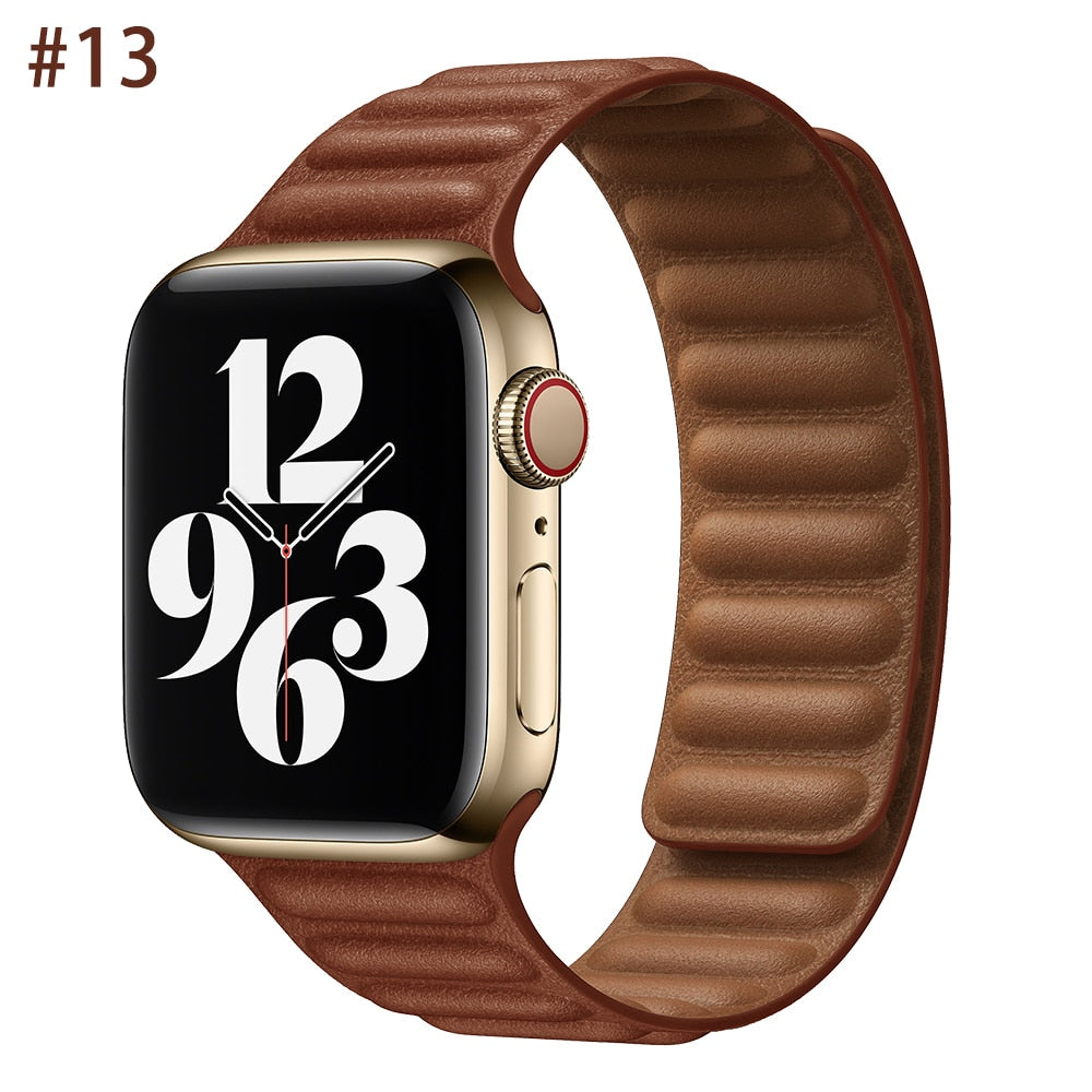 Leather Strap for Apple watch Ultra band