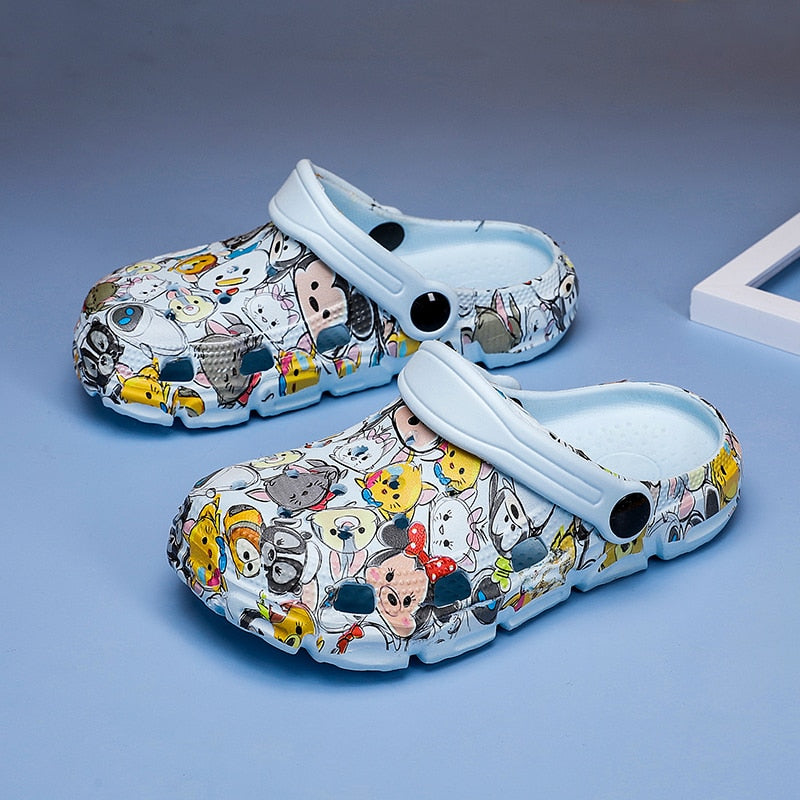 Children New Cute Cartoons Kids Mules Clogs Summer Croc