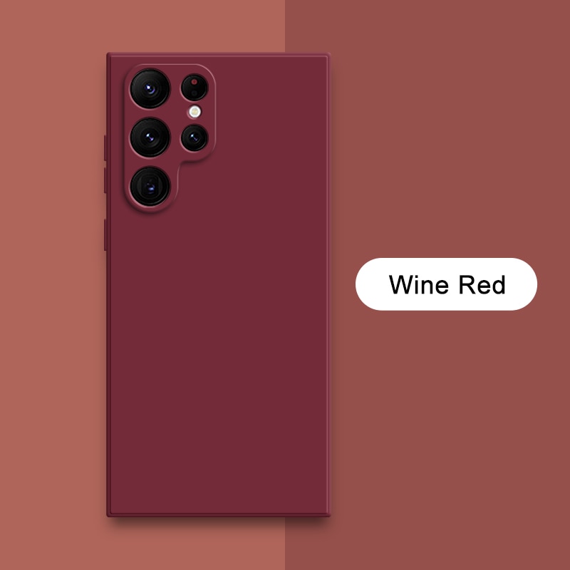 Square Liquid Silicone Cases for Samsung Galaxy