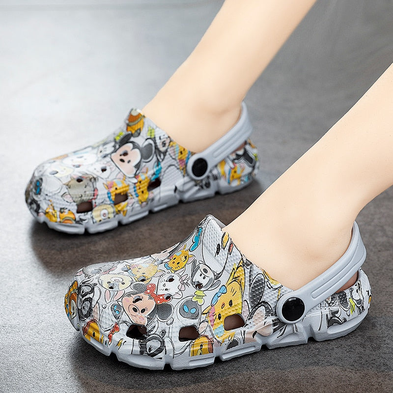 Children New Cute Cartoons Kids Mules Clogs Summer Croc