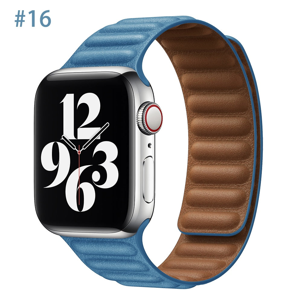 Leather Strap for Apple watch Ultra band