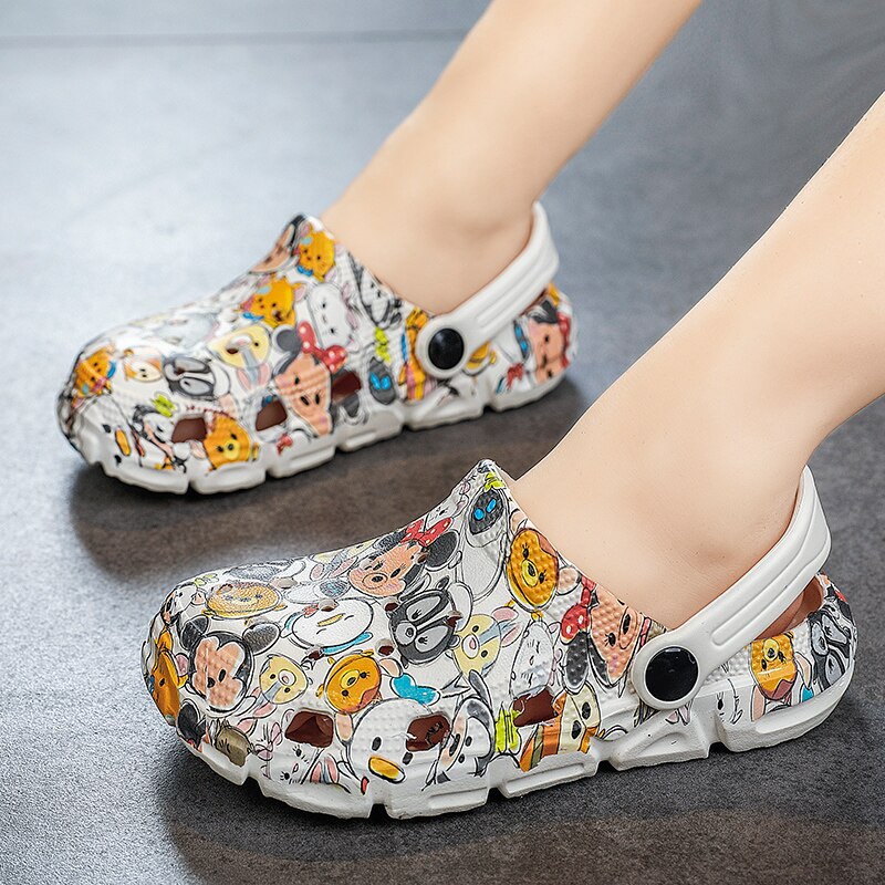 Children New Cute Cartoons Kids Mules Clogs Summer Croc