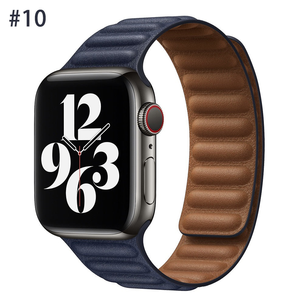 Leather Strap for Apple watch Ultra band