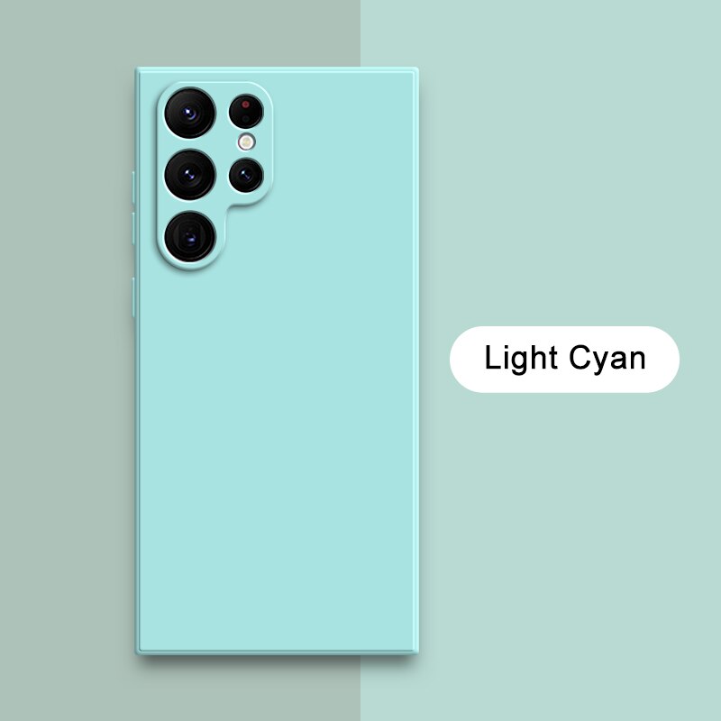 Square Liquid Silicone Cases for Samsung Galaxy