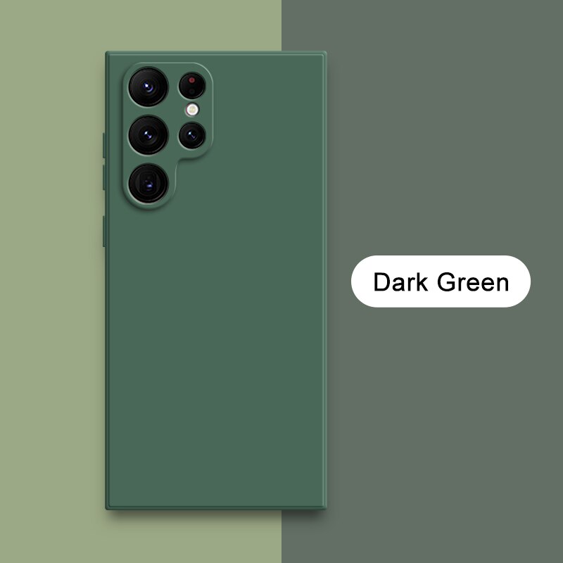 Square Liquid Silicone Cases for Samsung Galaxy