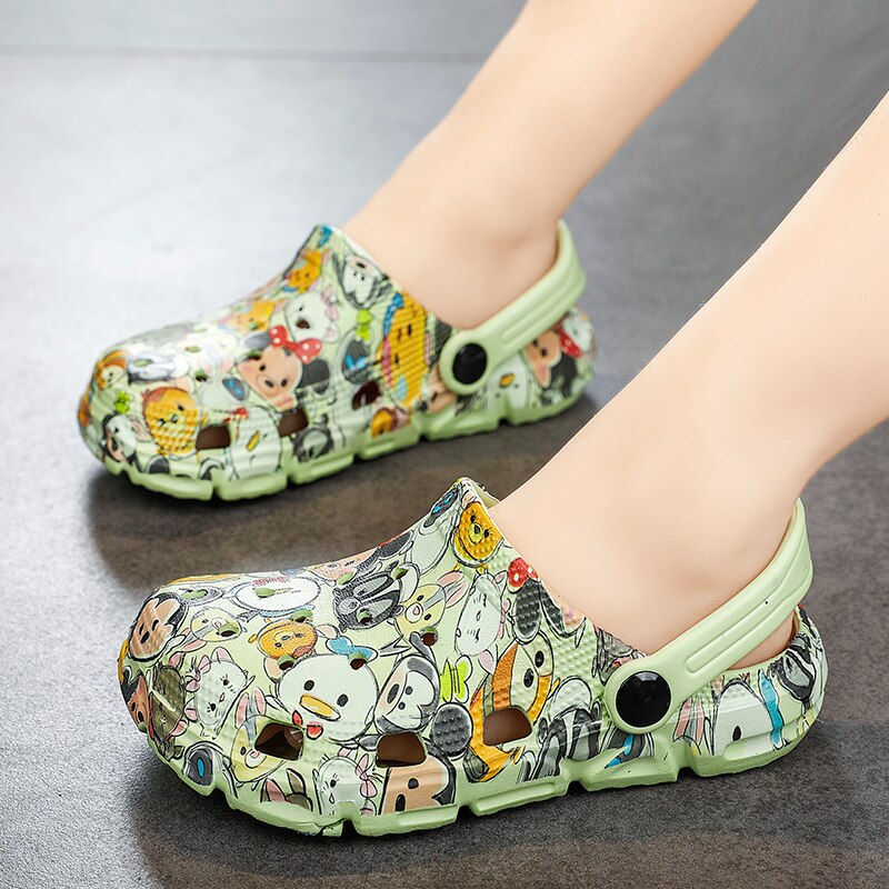 Children New Cute Cartoons Kids Mules Clogs Summer Croc