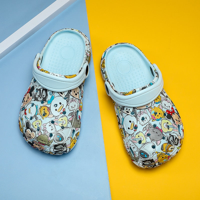 Children New Cute Cartoons Kids Mules Clogs Summer Croc