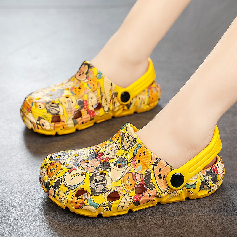 Children New Cute Cartoons Kids Mules Clogs Summer Croc