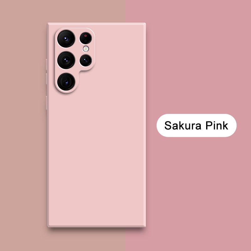 Square Liquid Silicone Cases for Samsung Galaxy