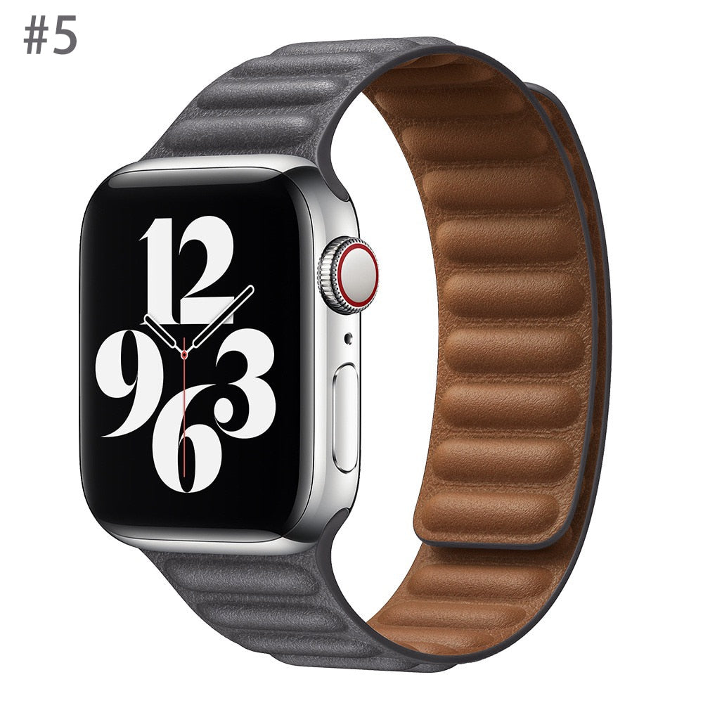 Leather Strap for Apple watch Ultra band