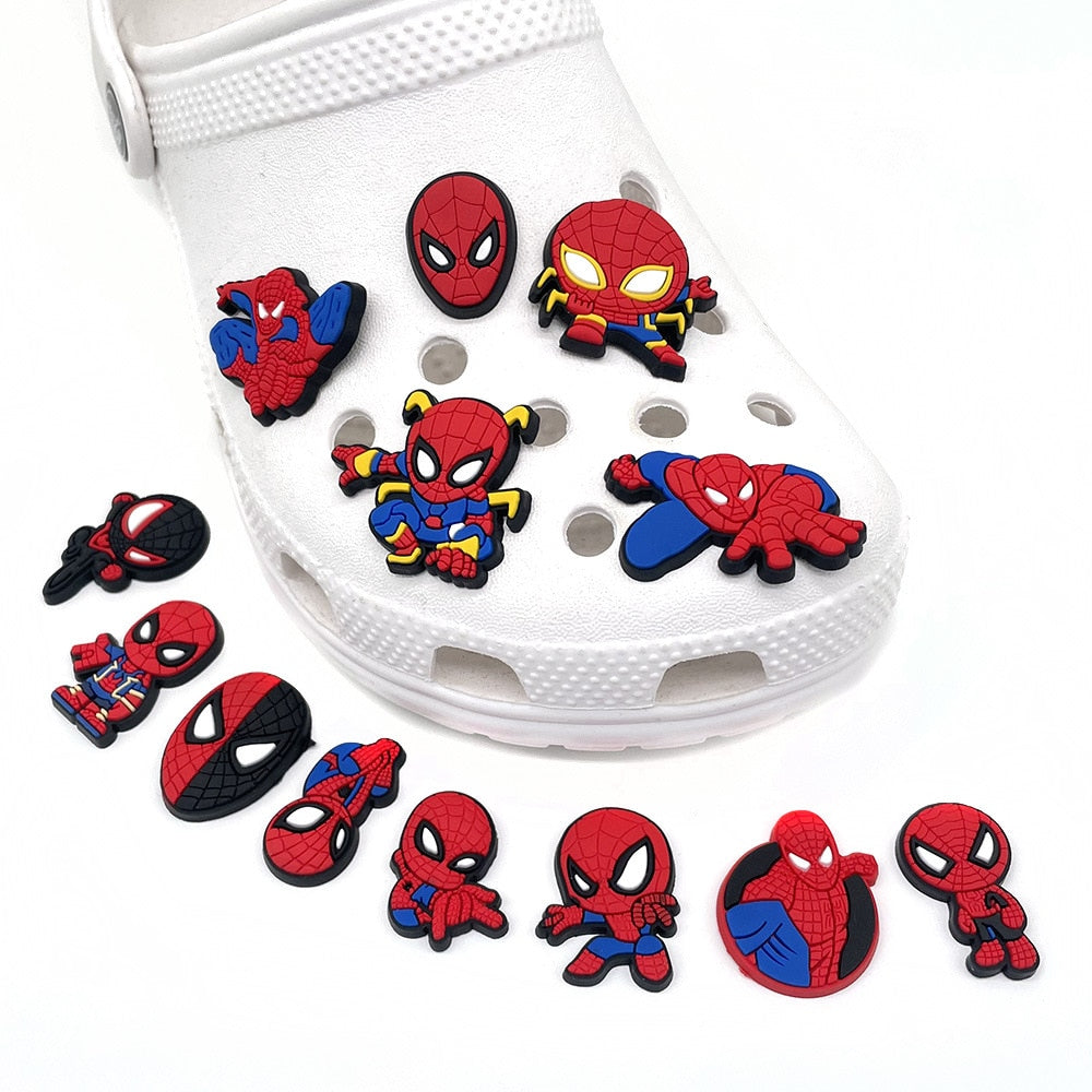 Cute Disney Marvel superhero PVC croc shoes charms