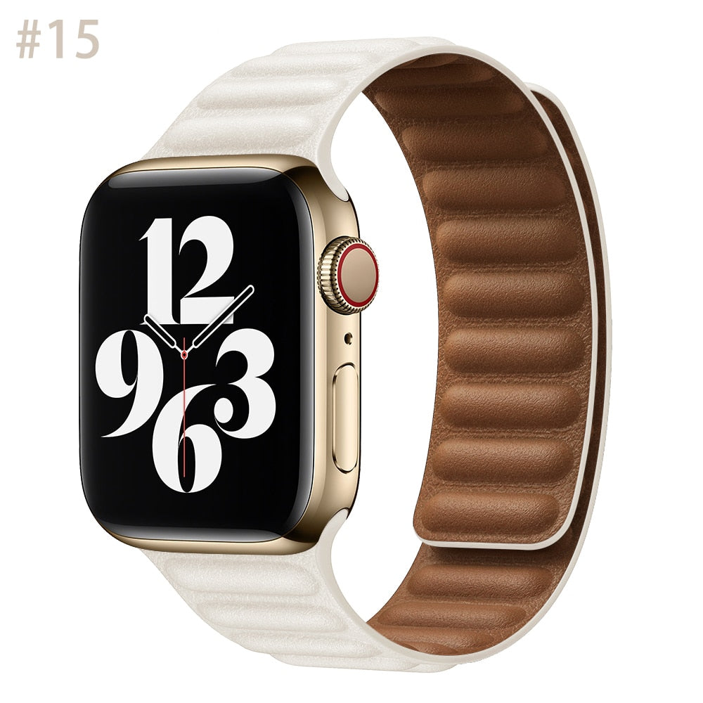 Leather Strap for Apple watch Ultra band