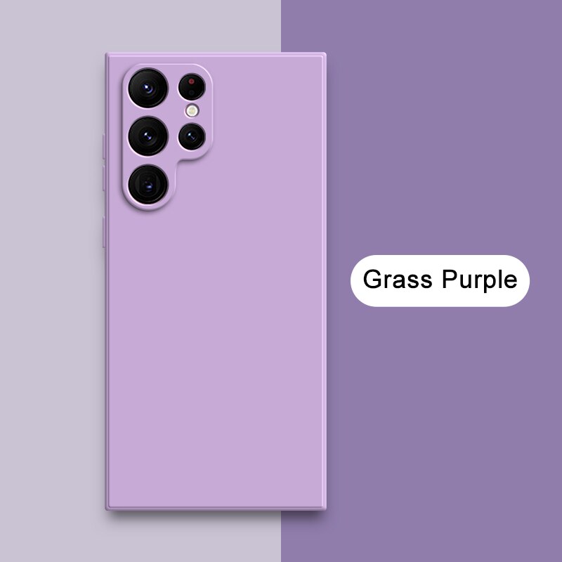 Square Liquid Silicone Cases for Samsung Galaxy