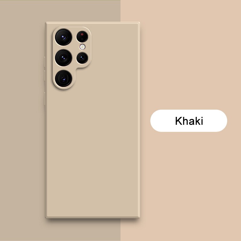 Square Liquid Silicone Cases for Samsung Galaxy