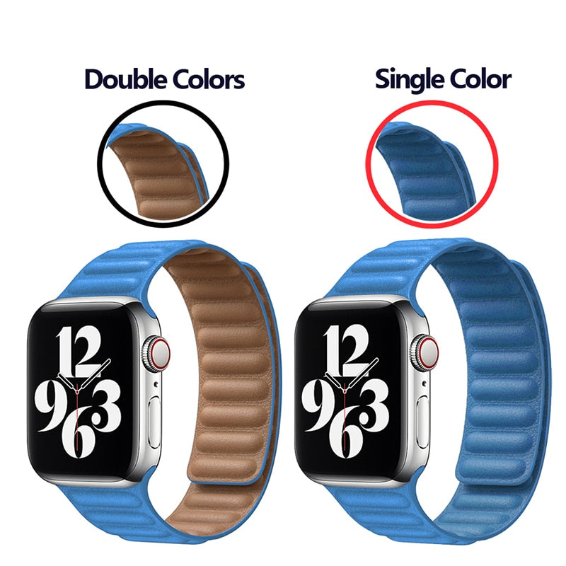 Leather Strap for Apple watch Ultra band
