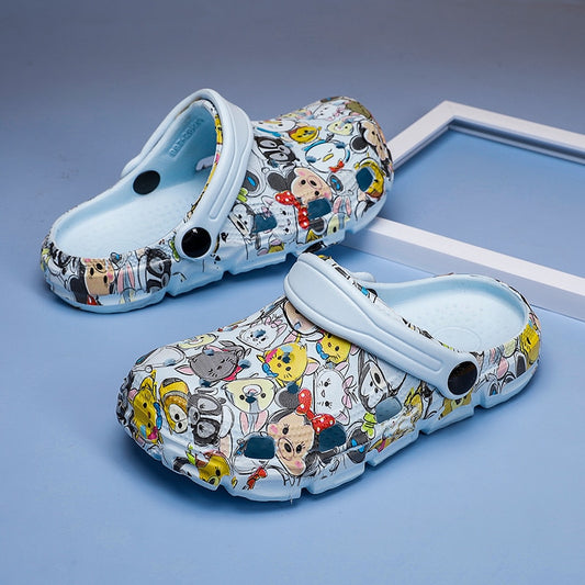 Children New Cute Cartoons Kids Mules Clogs Summer Croc