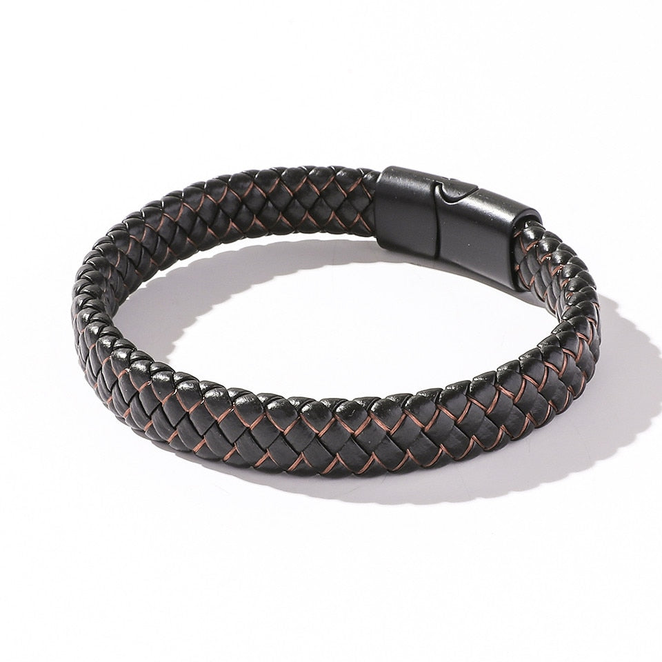 Handmade Woven Leather Wrap Bracelet