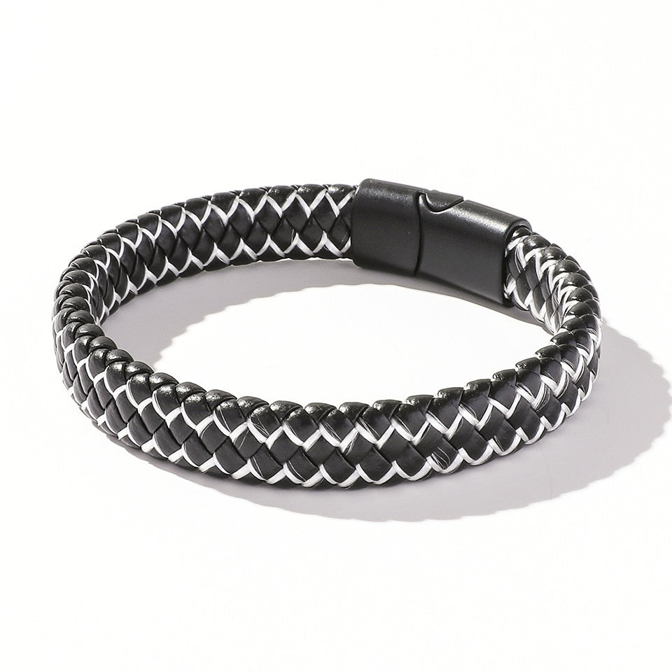 Handmade Woven Leather Wrap Bracelet