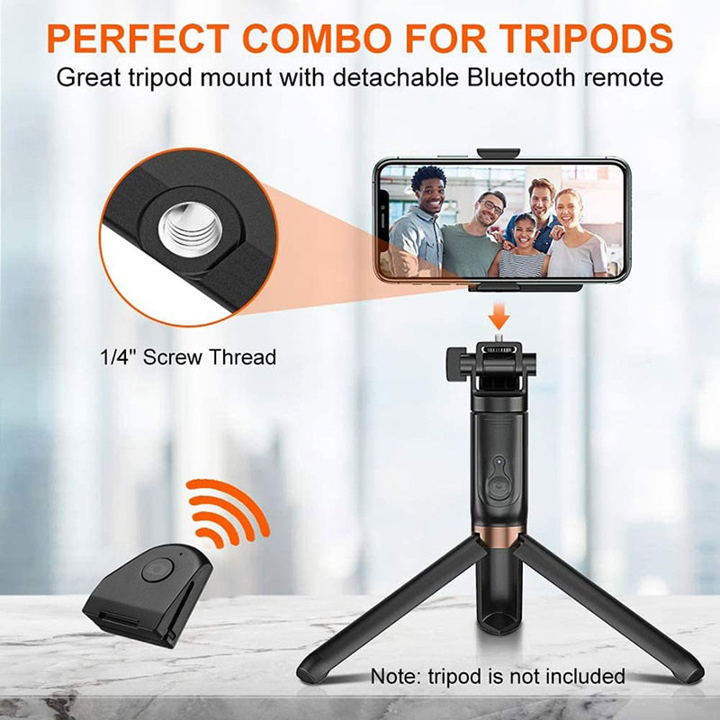 CapGrip Wireless Bluetooth Smartphone Selfie Booster Handle Grip