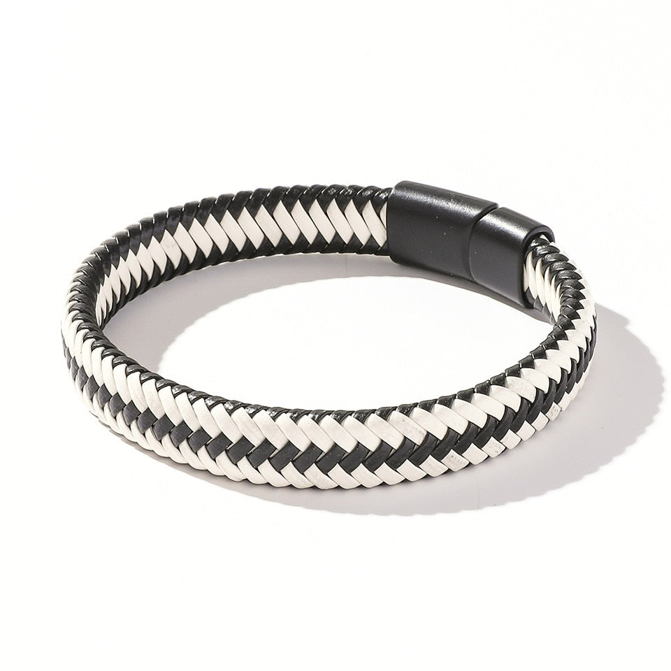 Handmade Woven Leather Wrap Bracelet