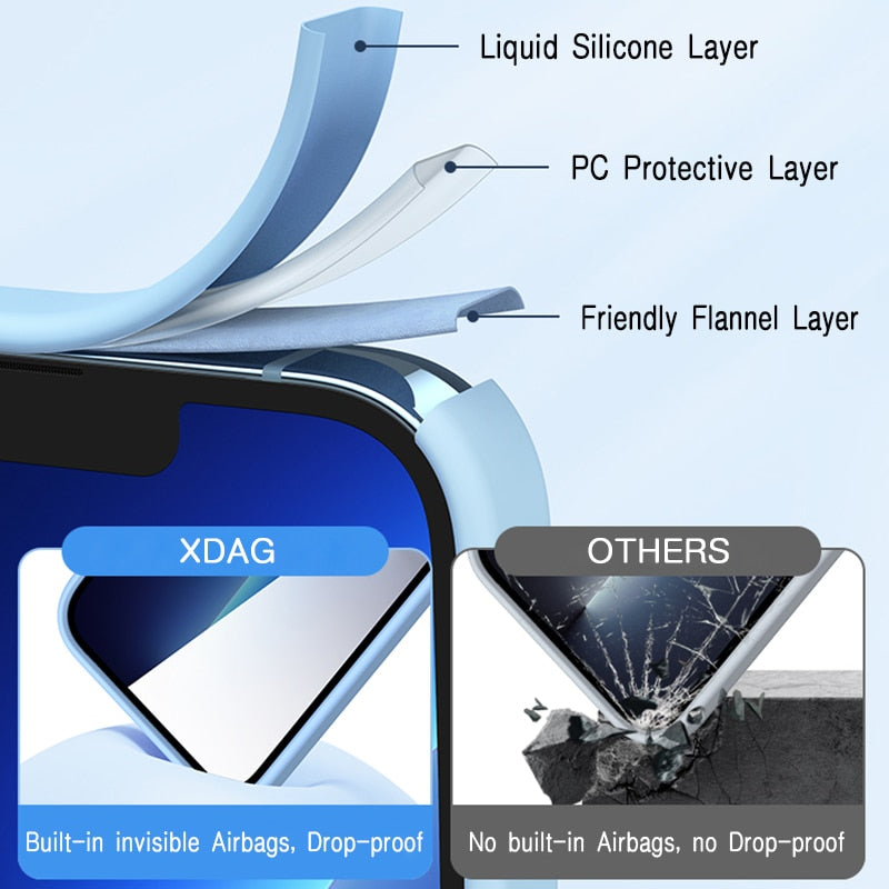 Square Liquid Silicone Cases for Samsung Galaxy