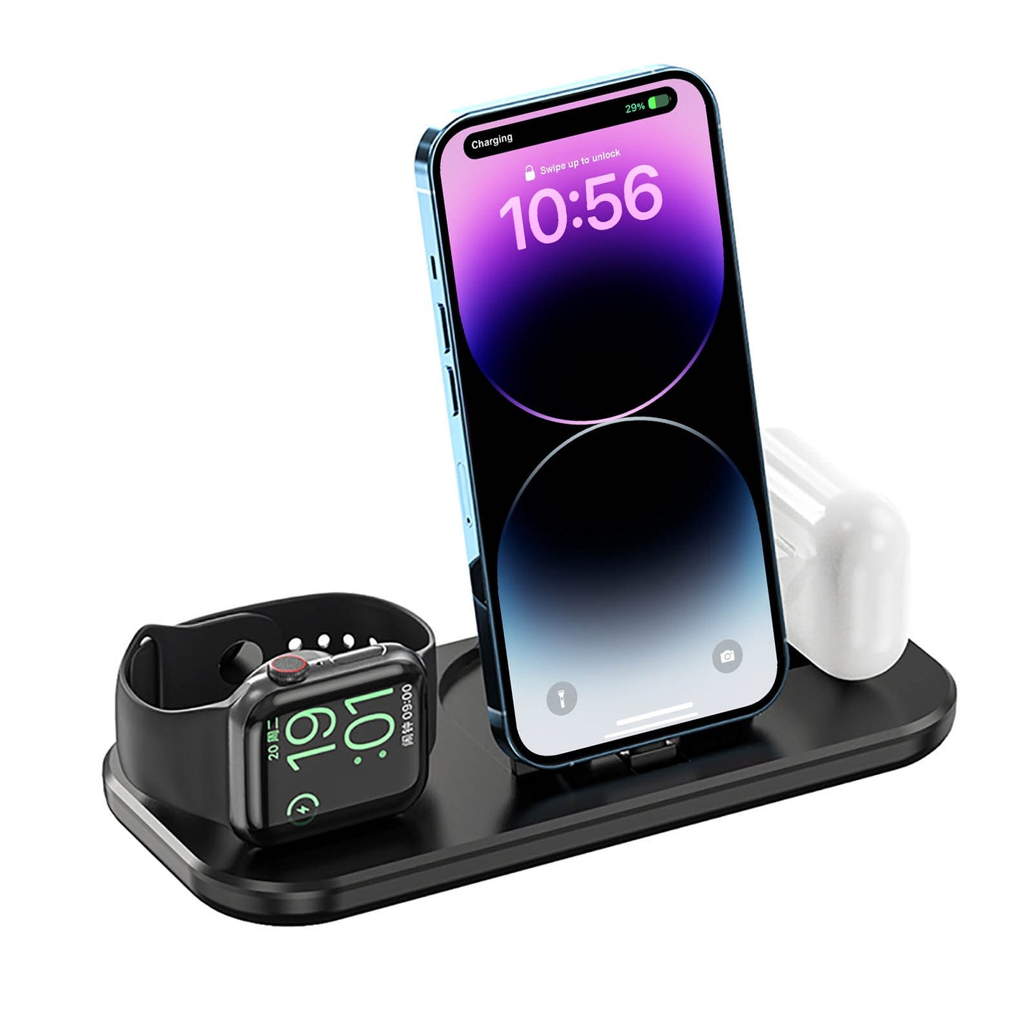 3 in 1 Wireless Charger Foldable Fast Charging Station