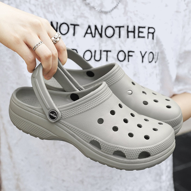 MHYTY Croc new sandals men's oversized beach shoes