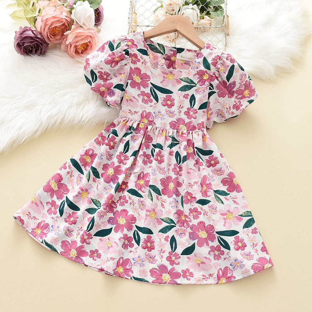 Floral Sweet Children Party Suits Butterfly Costume Children Clothing