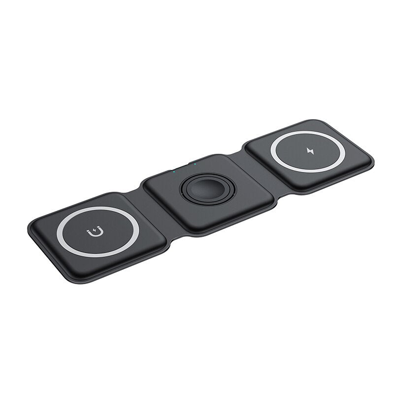 65W 3 in 1 Magnetic Wireless Charger Pad Stand