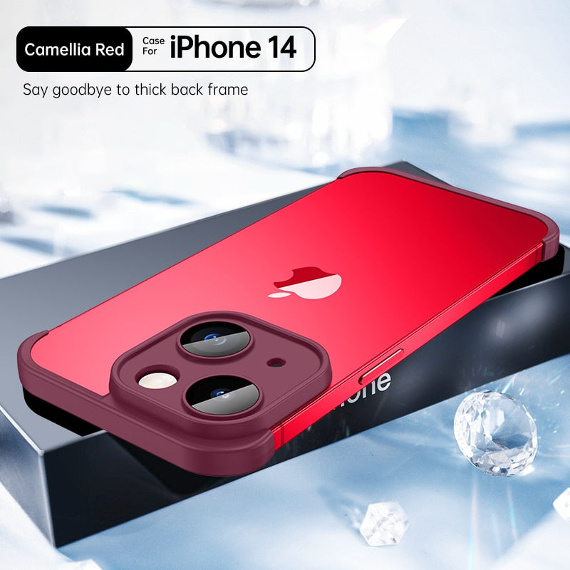 Luxury With Lens Protector Corner Pad Soft Silicone Case For iPhone