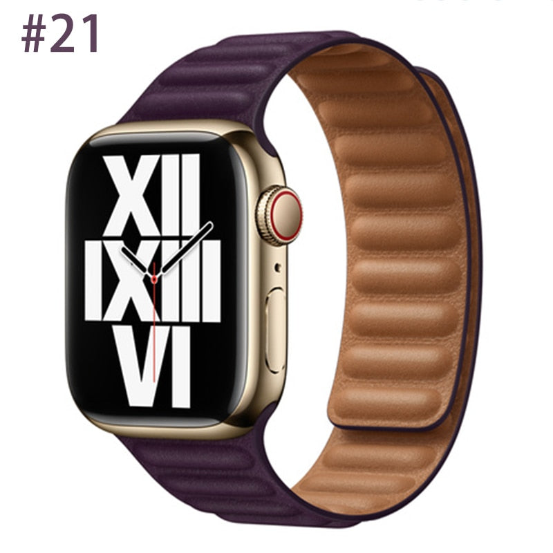 Leather Strap for Apple watch Ultra band