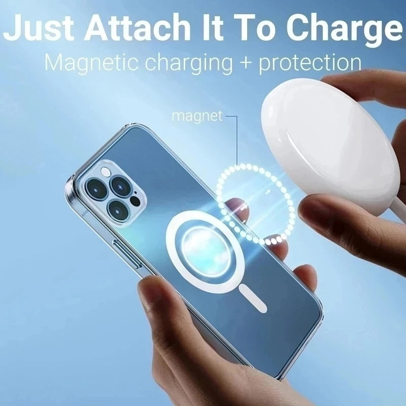 Original Magnetic Wireless Charger Case For iPhone