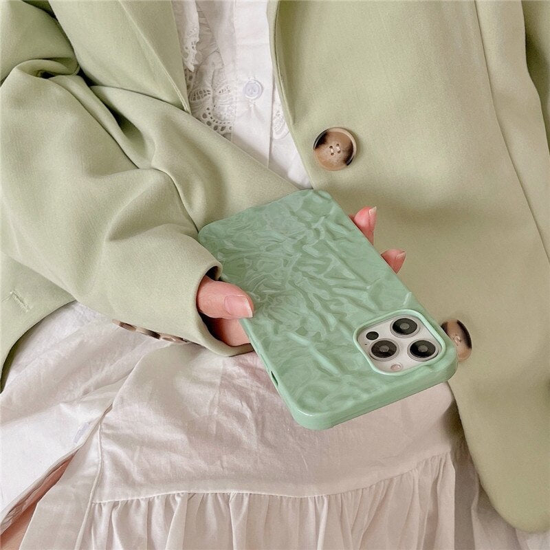 Green tea art summer cool Japanese iPhone Case